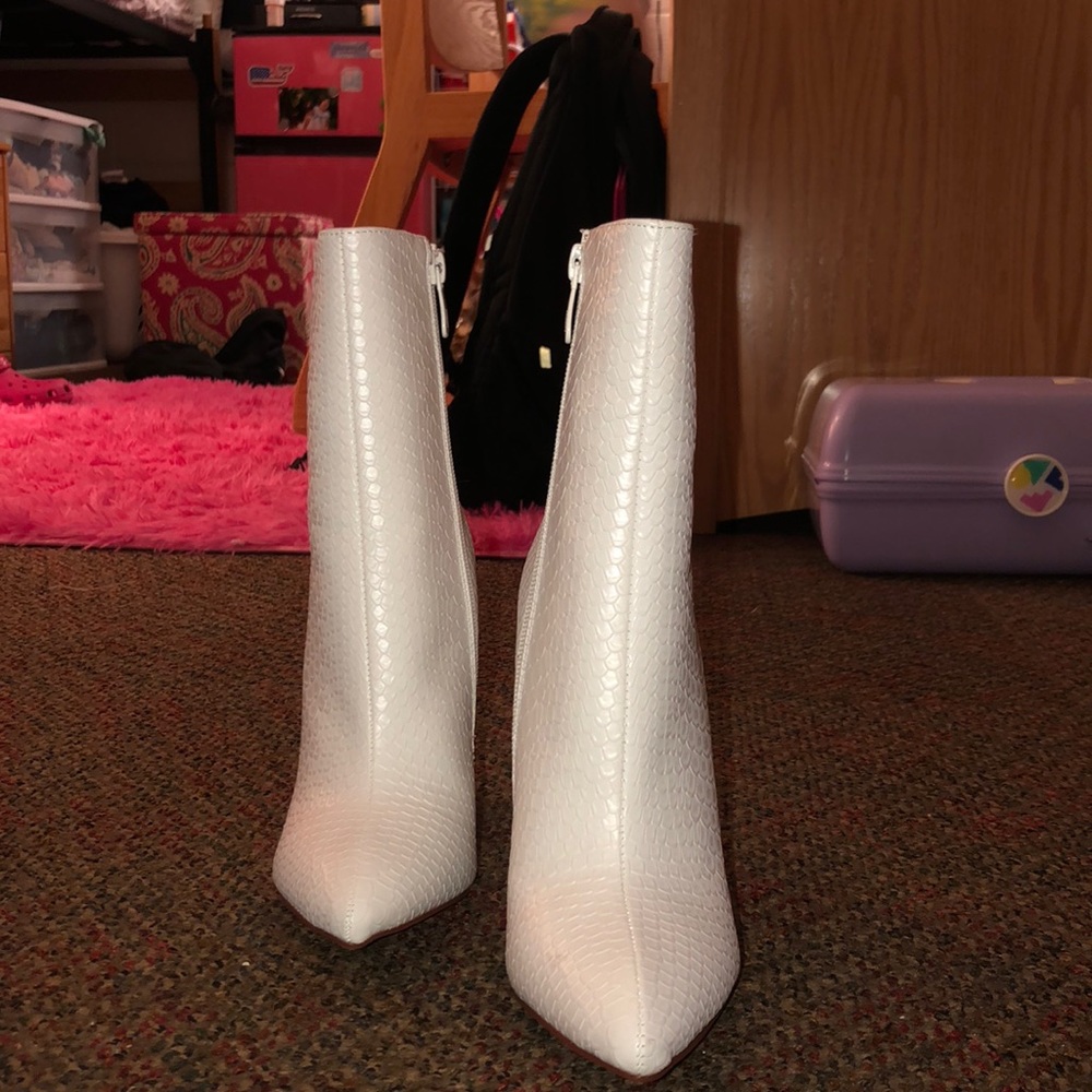 White booties